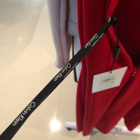 Red Midi Dress CK - Picture 6 of 7